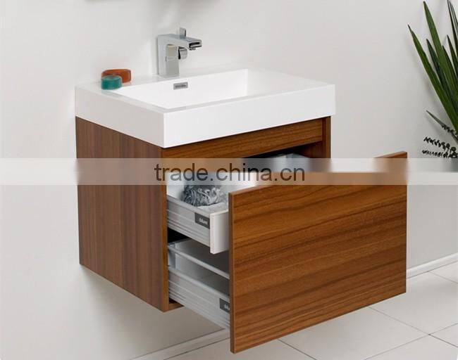 Modern MFC board 12 inch deep bathroom vanity