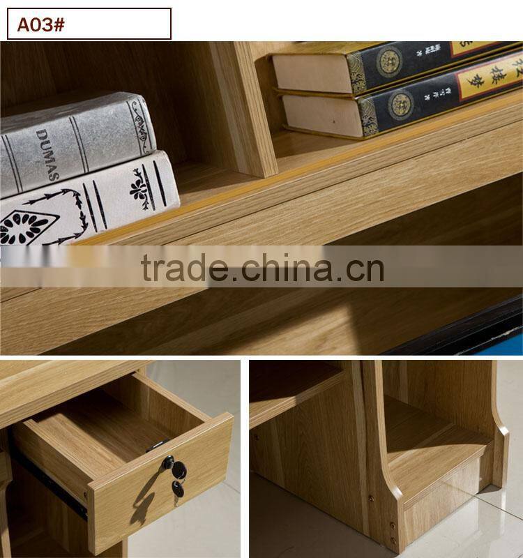 Self Assembling With bookshelf and drawer Writing Desk