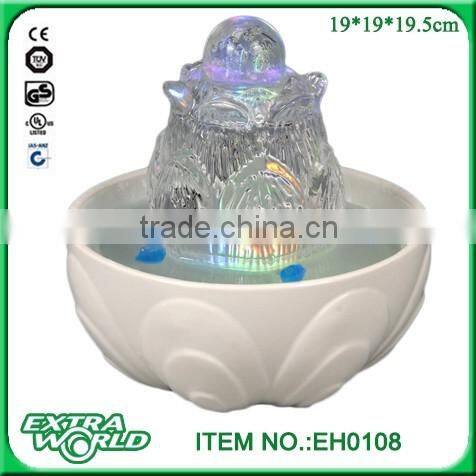 fengshui gifts lighted glass tabletop water fountain
