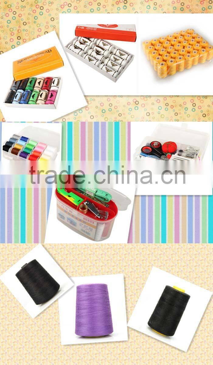 2015 Hot selling and high quality 100% polyester sewing thread