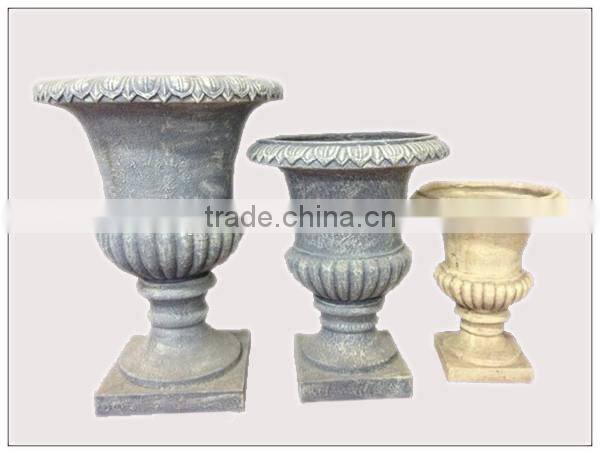 Outdoor large garden sculpture decoration ,huge concrete garden pot