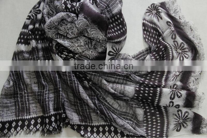 modal cashmere printed pashmina shawls