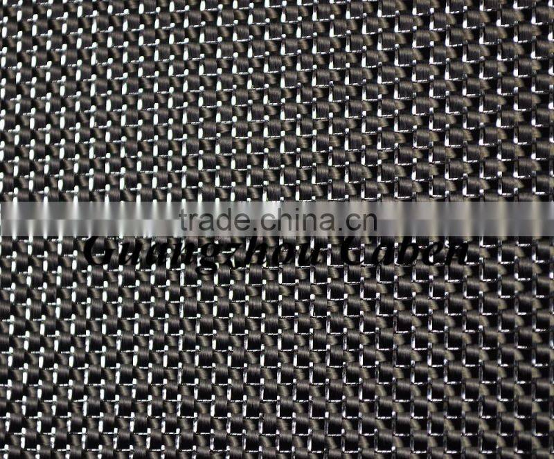 3K plain carbon fiber woven fabric mixed Silver metallic yarn carbon fiber cloth roll