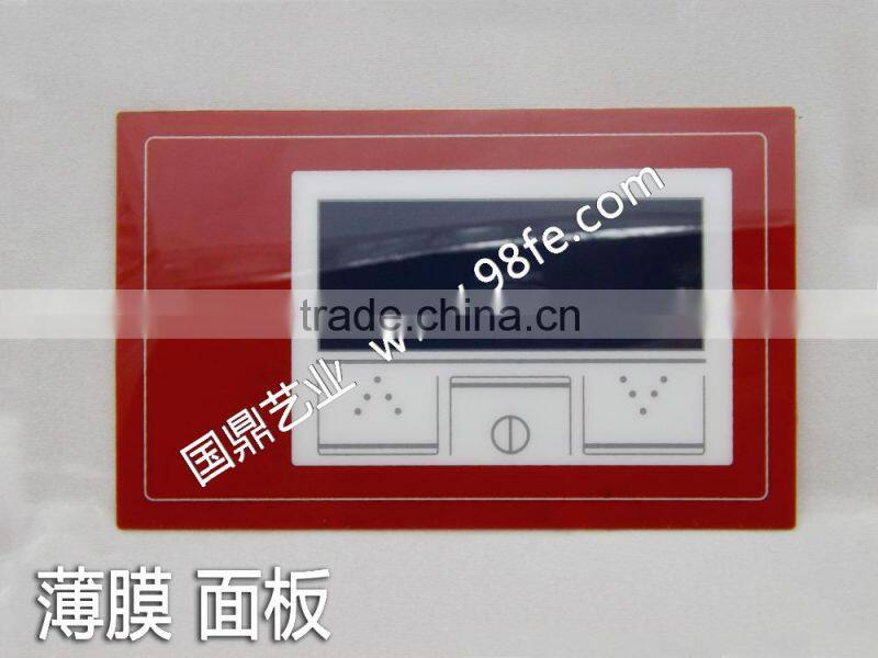 PVC/PC/PET with SGS and RoHS certified material electrical switch keypad