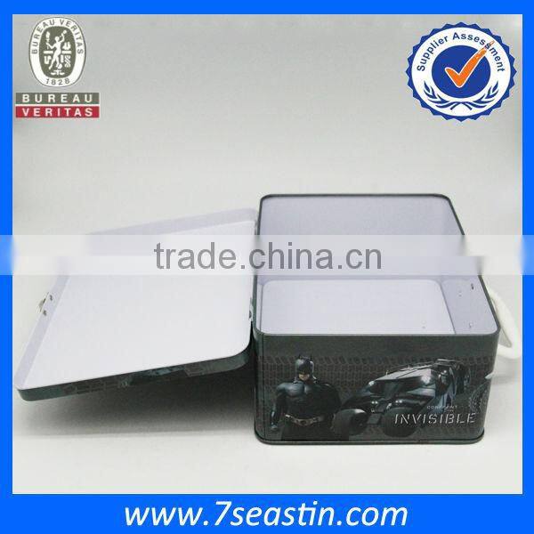 Armor warrior hero toy storage tin box for a christmas gift