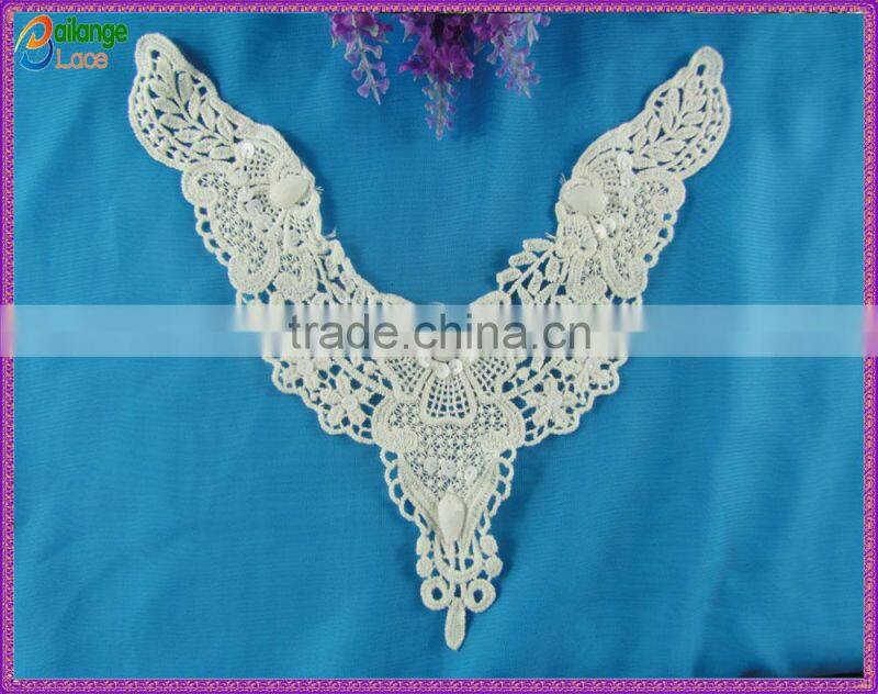 2016 Dresses guipure lace Textile Embroidered cotton lace collar trim