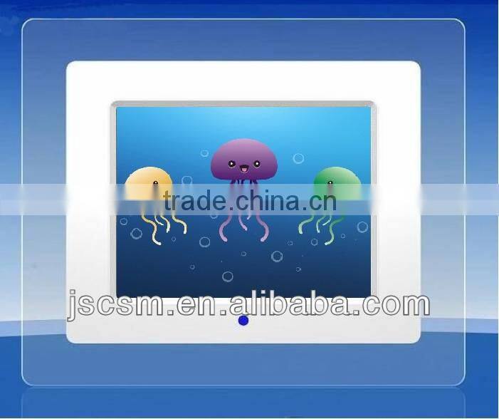 Super slim 10inch blue ray picture digital photo frame video player ad display for supermarkets advertising