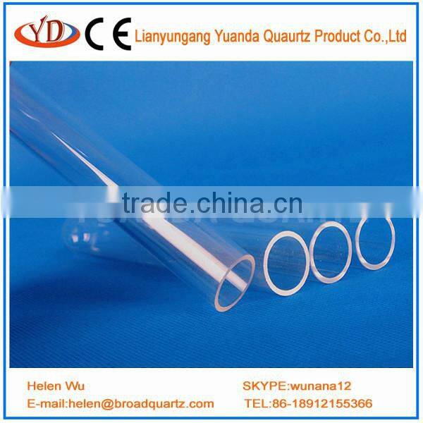 clear quartz test tube for laboratory