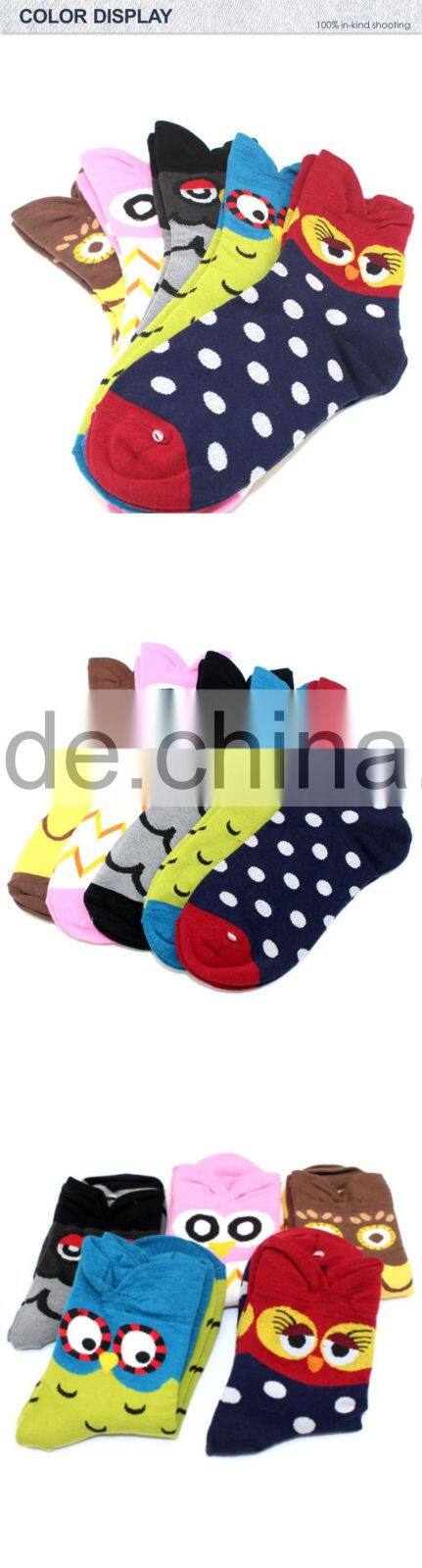 New model fancy wholesale happy socks in high cotton with OEM manufacturer