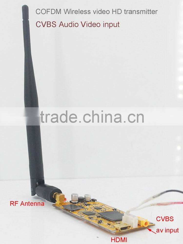 COFDM HD Wireless Video Transmitter 1080P CVBS SD 720P
