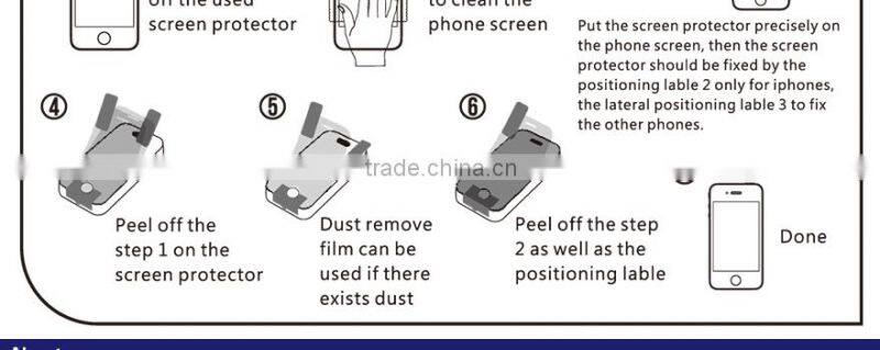2016 Hot high clear blue film for mobile phone for SE Xperia E