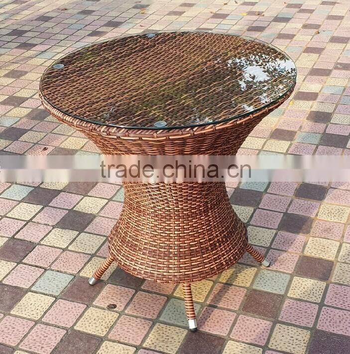 new promotional model patio PE rattan wicker dining set