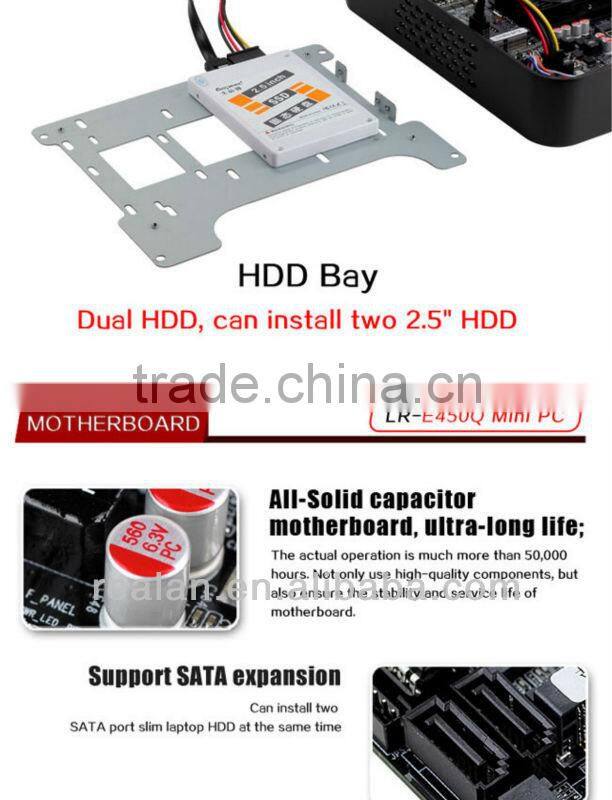 Realan LR-E450Q newest mini itx case mini computer