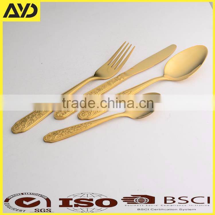 24 Pcs Stainless Steel Cutlery Set with Contemporary Style