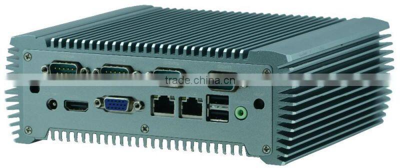 Atom N2800 dual core fanless computer Embedded industrial mini PC DC Power