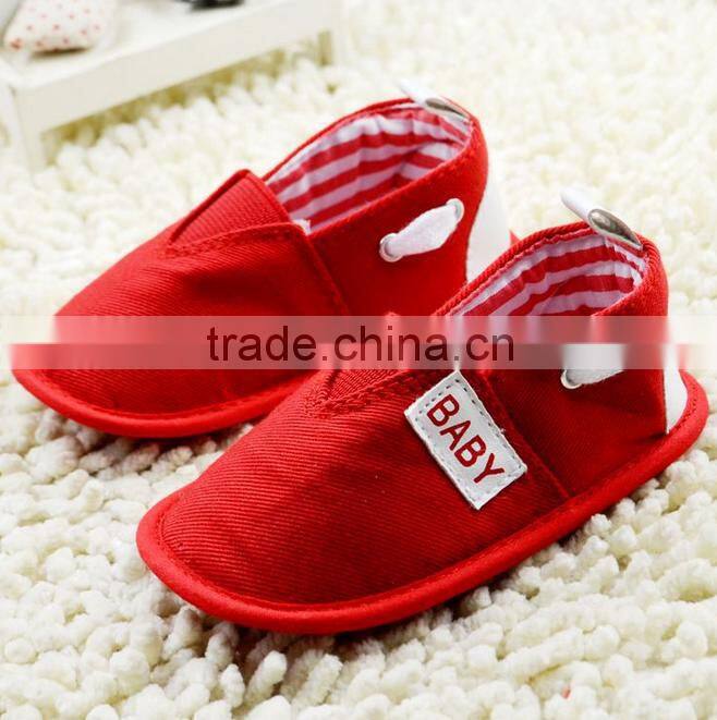 2015 fashion style baby shoes canvas shoes