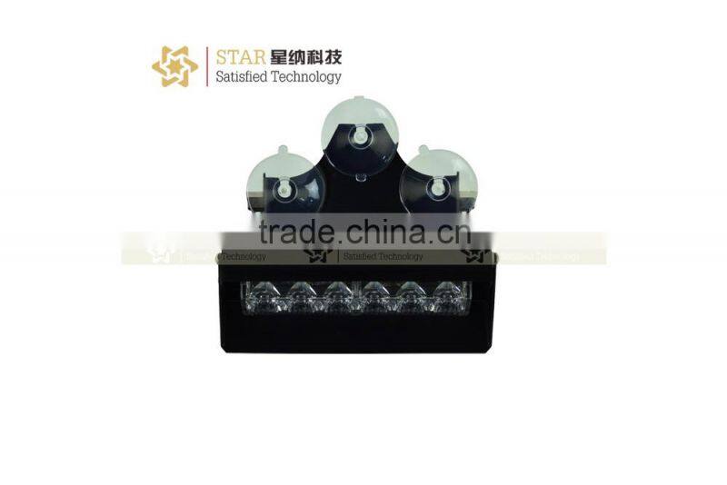 3W*6 LED (18W) super bright visor light facturer supply led emergency visor light car strobe light (XN-186C-1)