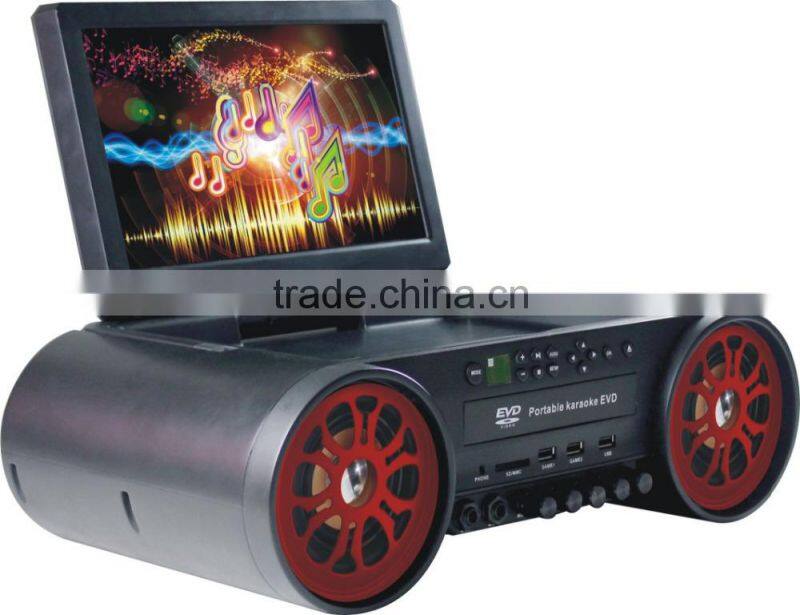 12 inch Portable Boombox DVD player, portable dvd player with usb