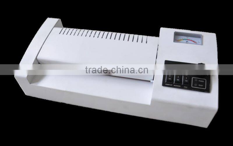 4 rollers hot and cold steel case A4 laminator machine