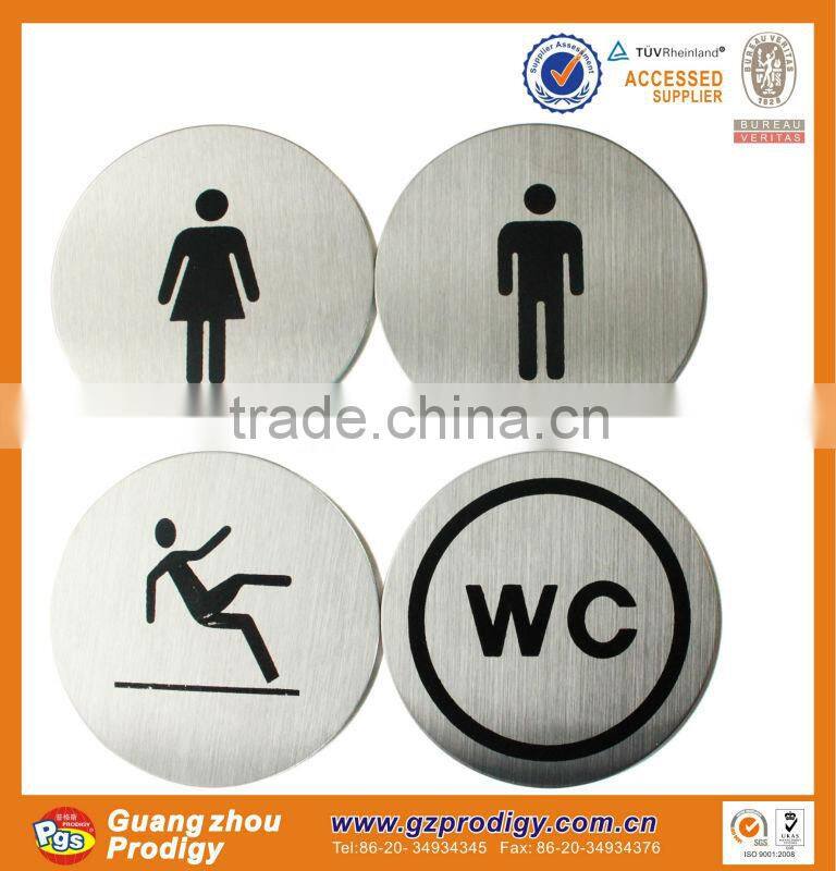 stainless steel door plate/metal door plate/warning door plate