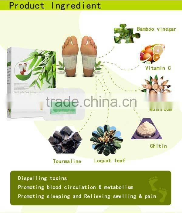 CE FDA approved Bamboo vinegar Detox Foot Pads