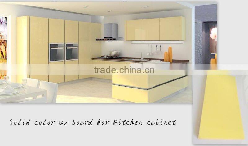Metallic Color uv mdf board for kitchen cabinet ,furniture