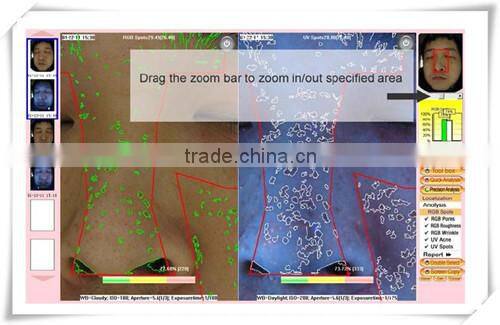 Portable facial skin analyzer machine skin scanner for personal use