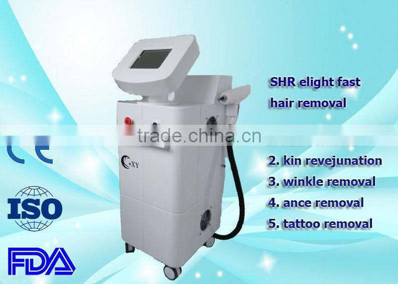 2016 HIgh quality SHR fast ipl hair removal / yag laser tattoo removal machine