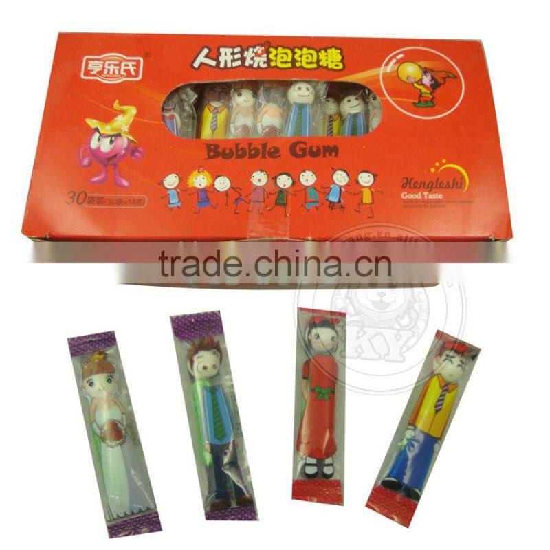 Bubble Gum In Human shape bag