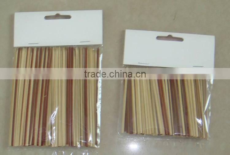 Flat bamboo skewers from China