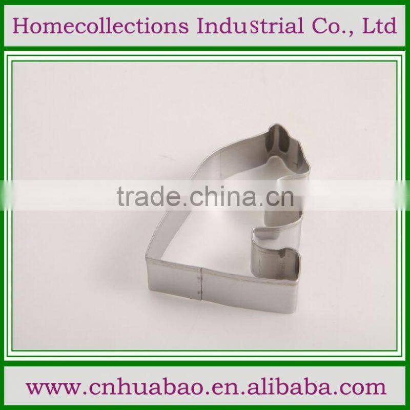 custom stainless steel cookie cutters with animal dog bear or deer shapes