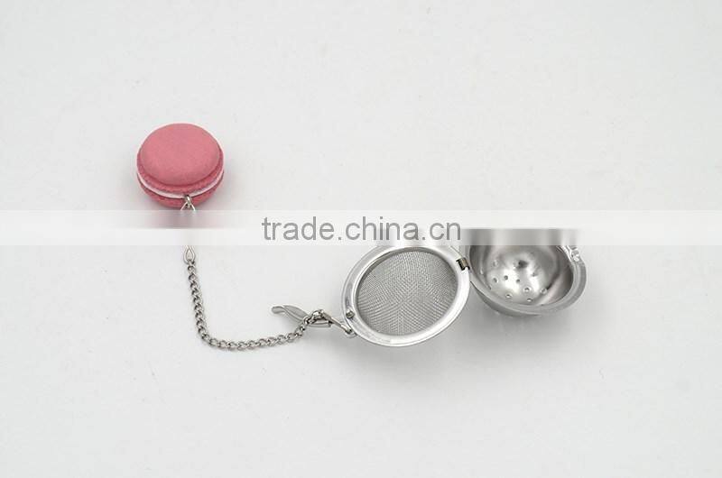 Turquoise Macaron stainless steel 304 Tea Infuser for promotional gift