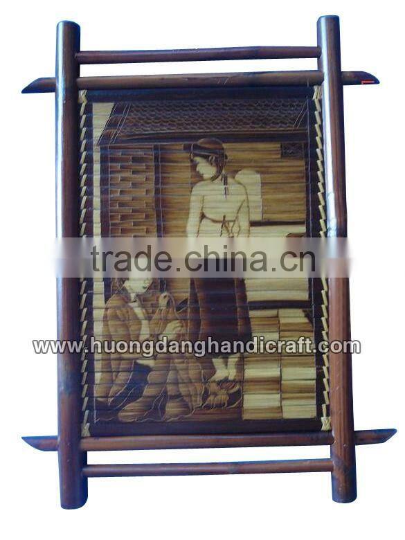 Durable bamboo painting made in Vietnam
