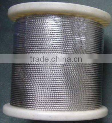 galvanized/ungalvanized steel wire rope 6x24+7fc