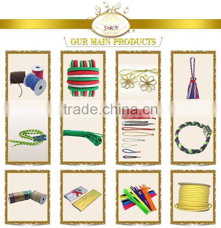 plastic twist tie with ribbon bow for gift bow packing