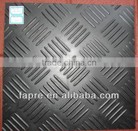 Black Anti-slip Checker Rubber Mats/ Sheet Rubber/Checker Rubber Sheet Flooring