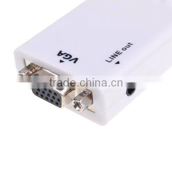 Mini HDMI to VGA + Aduio HD Conversion Cable Adapter For Computer DVD