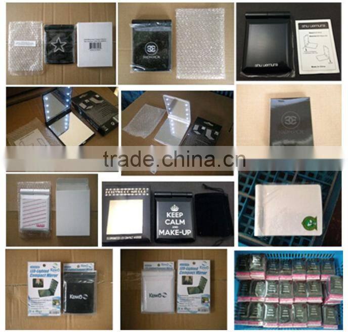 Led Lighted Compact Travel Makeup Mirror