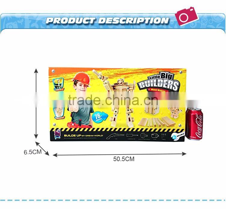 Hot sale EVA foam material tool and brains set toy for kids educational-78pcs