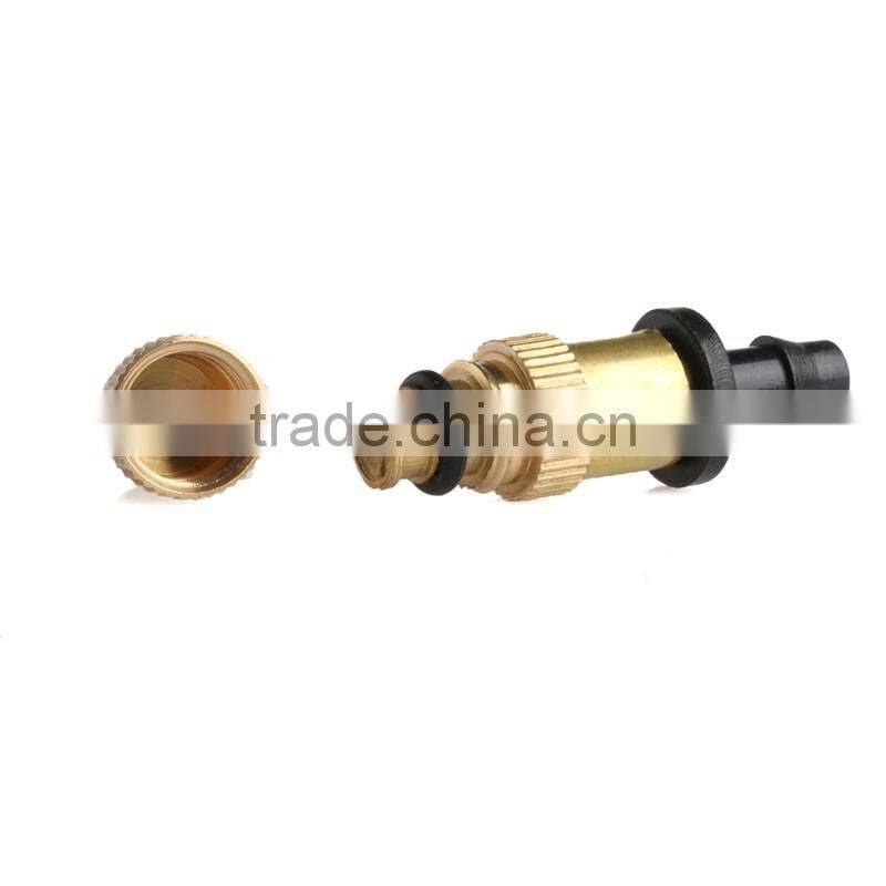 2016 Newest Gardening Water Cooling Thread Brass Spray Sprinkler 5pcs Adjustable Misting Nozzle