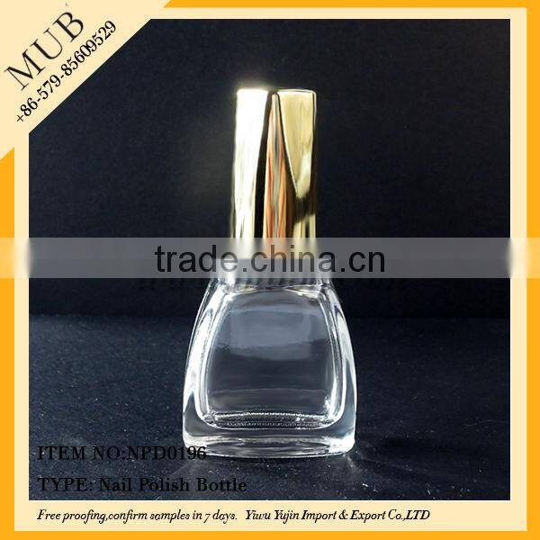 10/15ml glass skull empty nail polish glass bottle