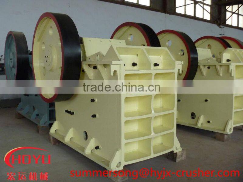 Long life xxnx jaw crusher with capacity of 220-450 t/h