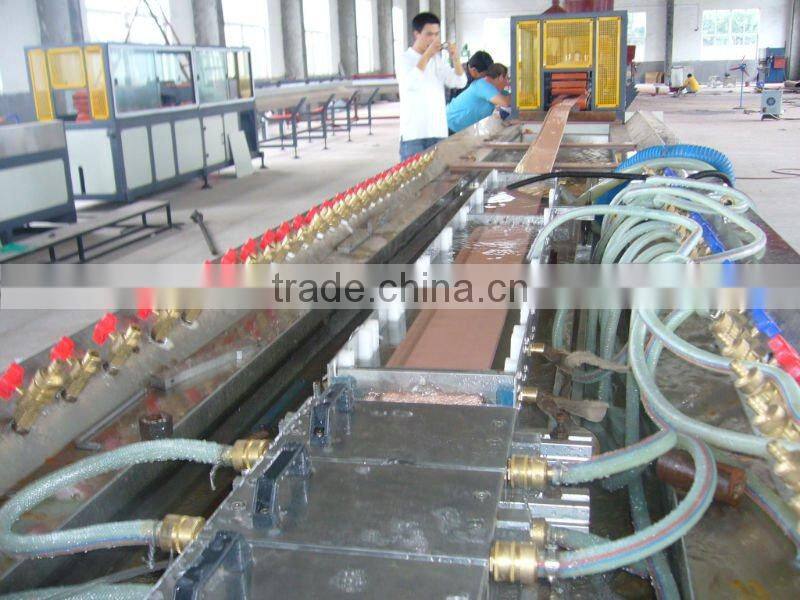wood plastic extrusion line for window and door