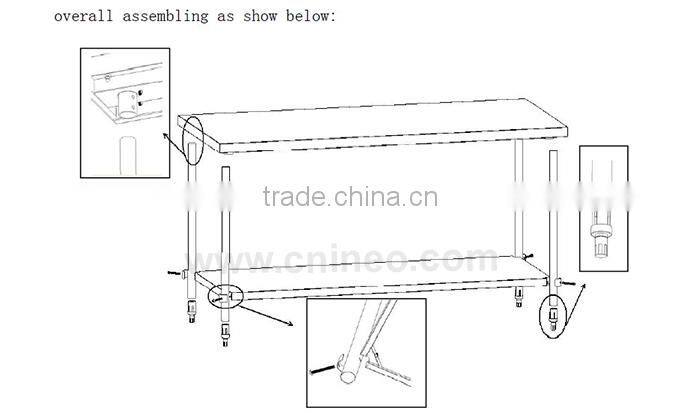heavy duty metal work tables/metal work table frame/heavy duty work tables