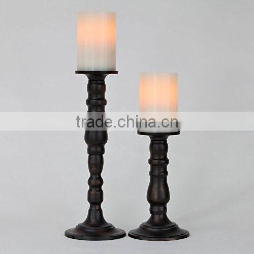 Ivory Flameless Pillar Candles with Timers
