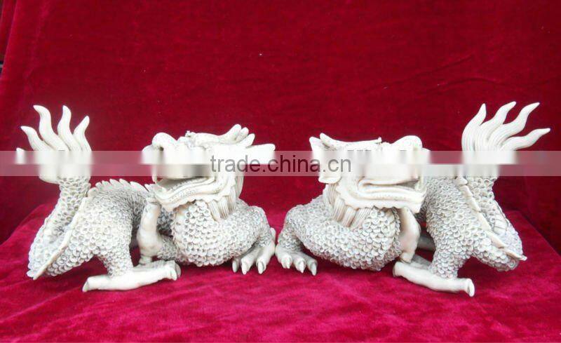 Hand Chinese Marble Dragon Statue