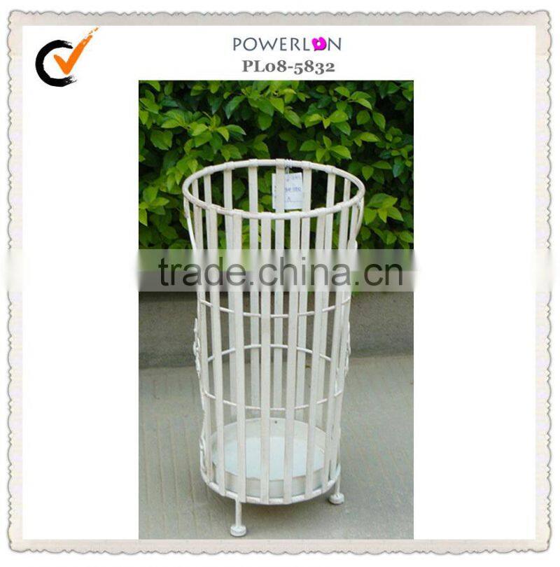 Unique decorative anti-white wrought iron rain umbrella stand