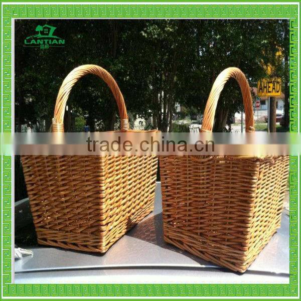 100%handmade natural exquisite empty picnic baskets,wicker picnic basket wholesale