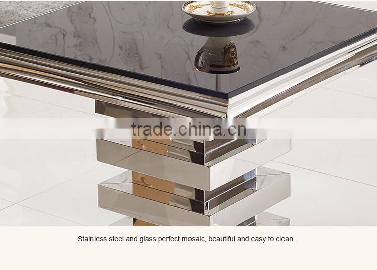 D414 Living Room Modern Square Marble end Table Small