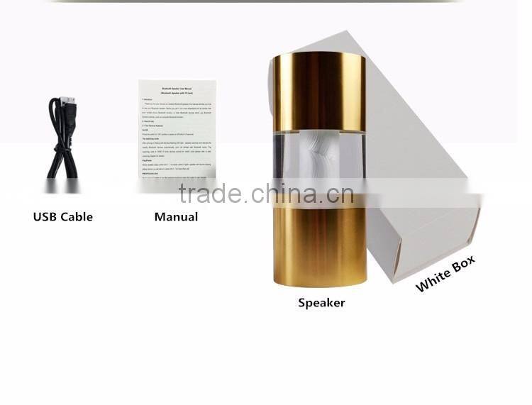 LED Crystal Light Dancing Bluetooth Speaker, Creative Cylinder Bluetooth LED Light Flashing Bluetooth Speaker Support TF Card